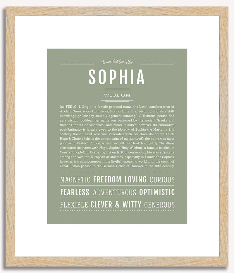 Sophia | Name Art Print