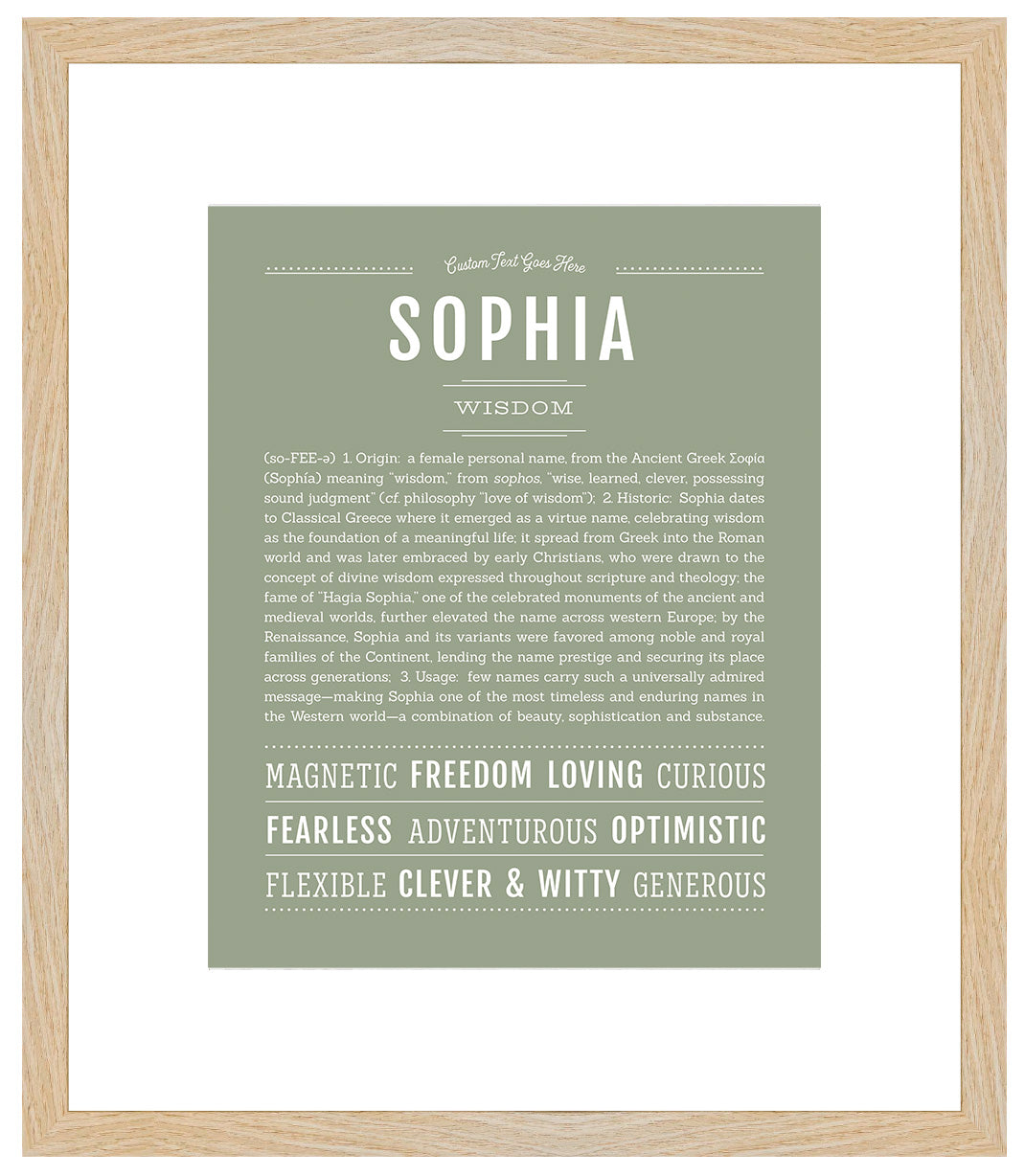 Sophia | Name Art Print