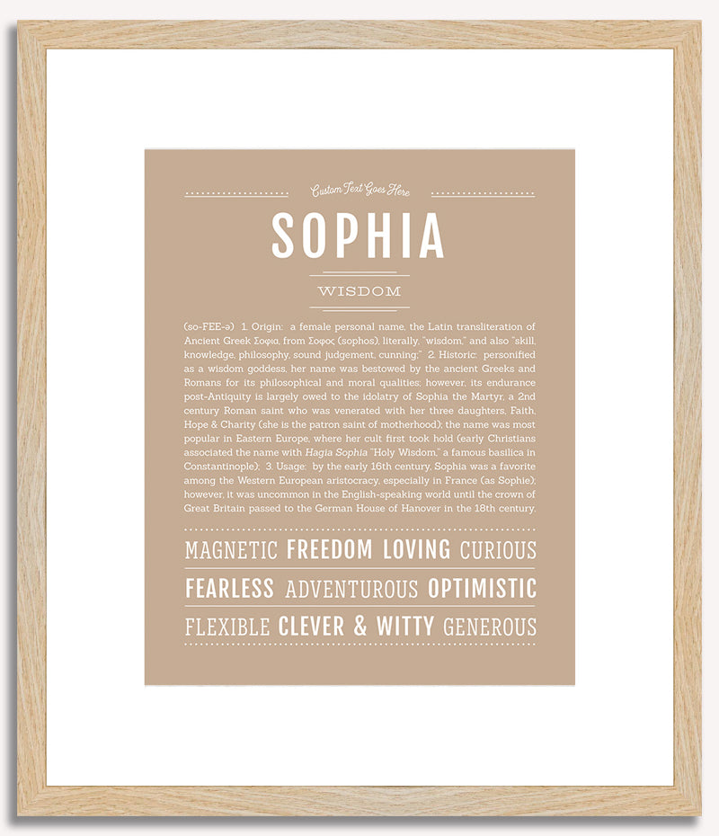 Sophia | Name Art Print