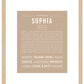 Sophia | Name Art Print