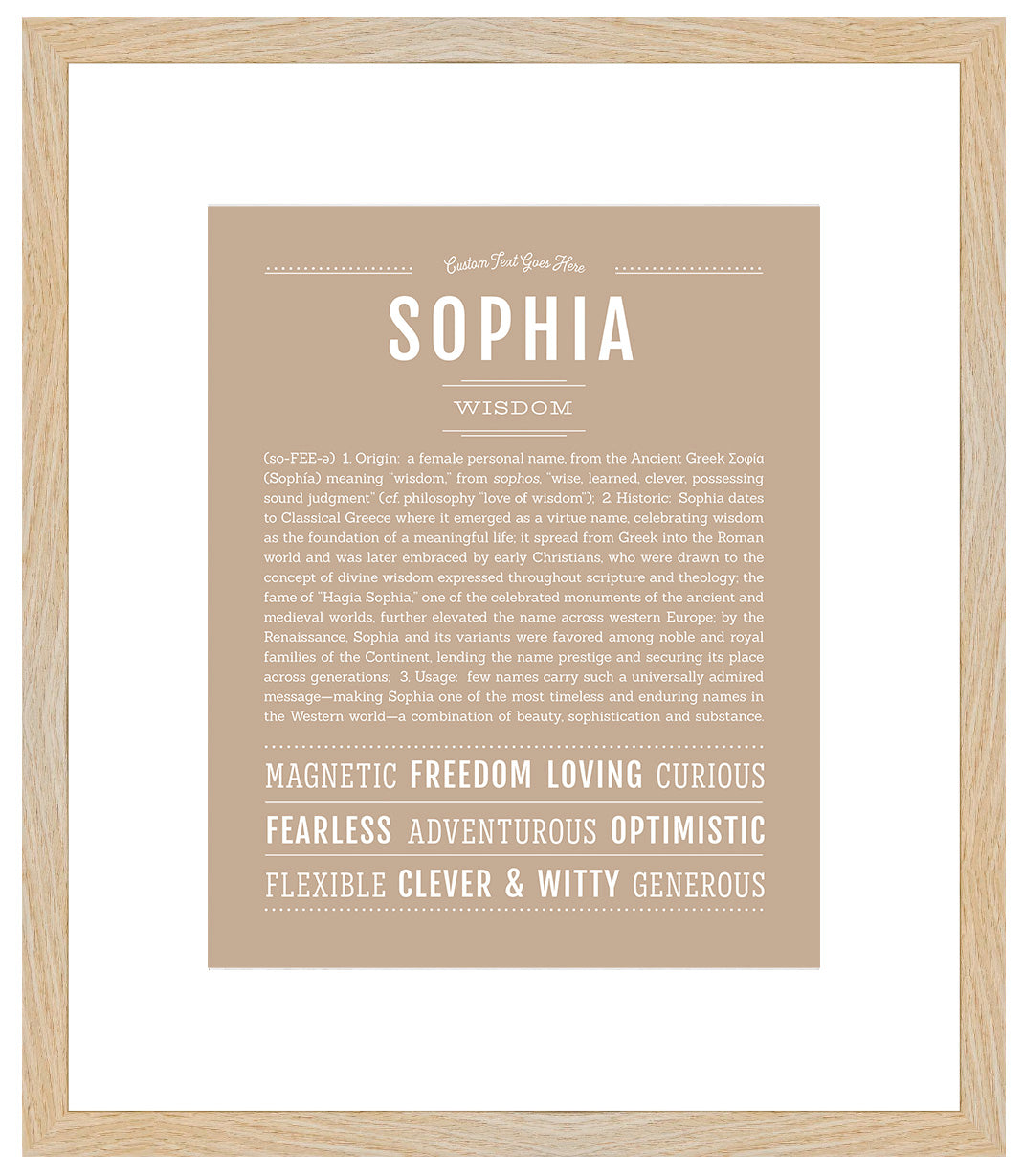 Sophia | Name Art Print