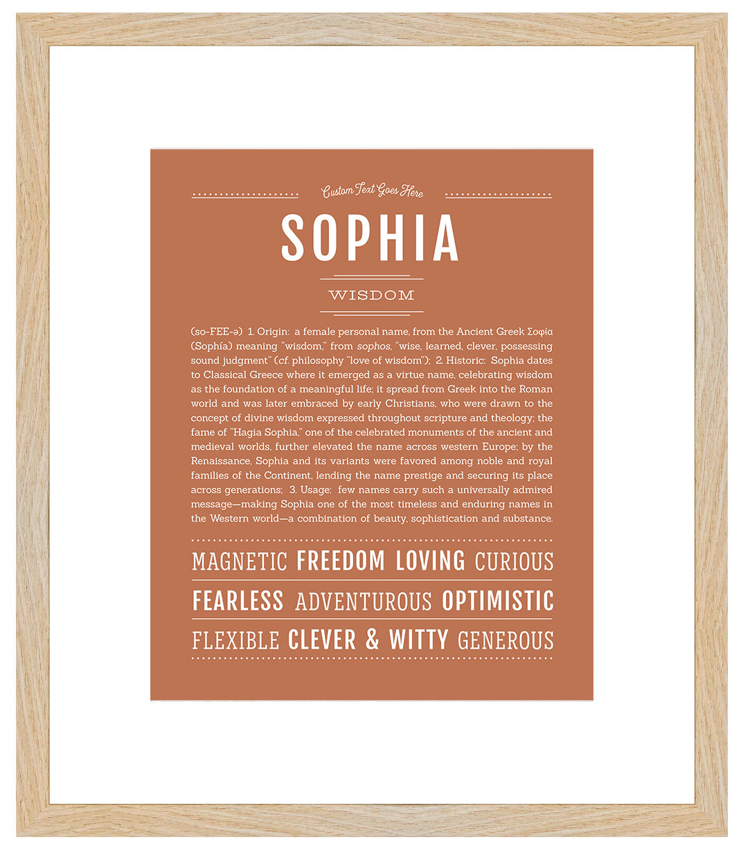 Sophia | Name Art Print