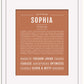 Sophia | Name Art Print