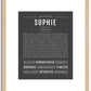 Sophie | Name Art Print