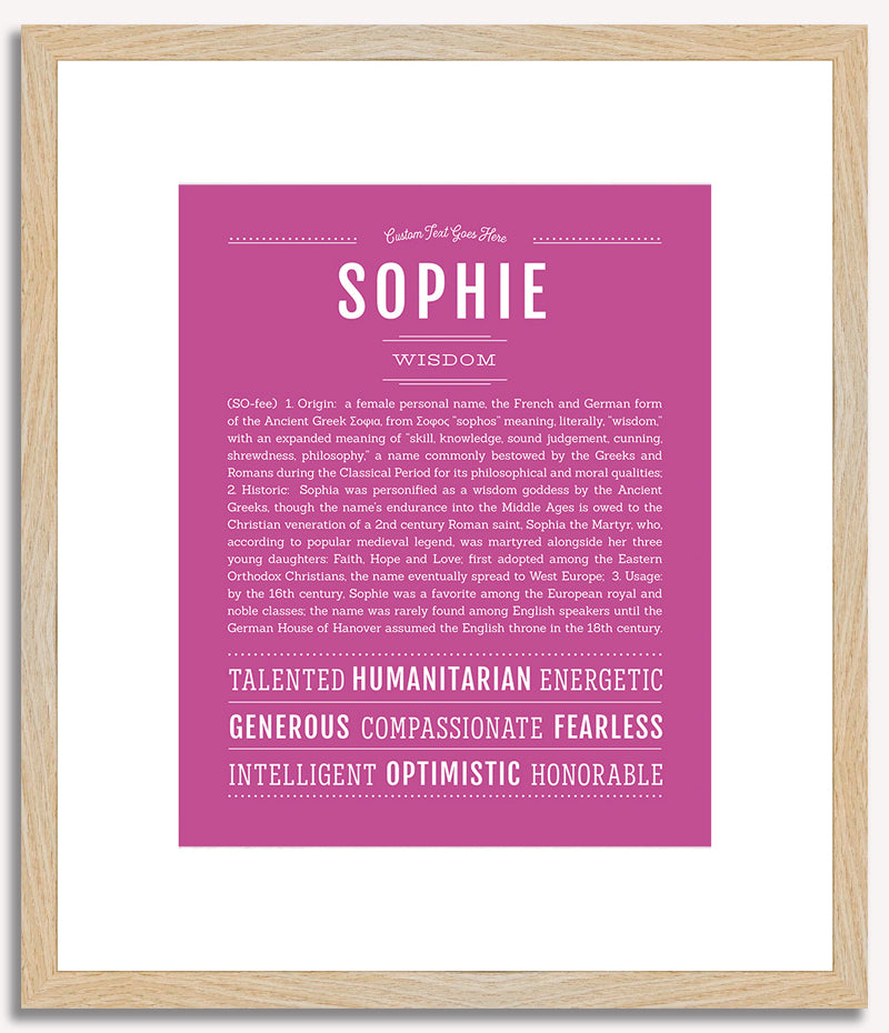 Sophie | Name Art Print