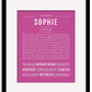 Frame Options | Dark Pink | Black Frame, Matted