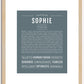 Sophie | Name Art Print