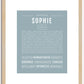 Sophie | Name Art Print