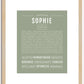 Sophie | Name Art Print