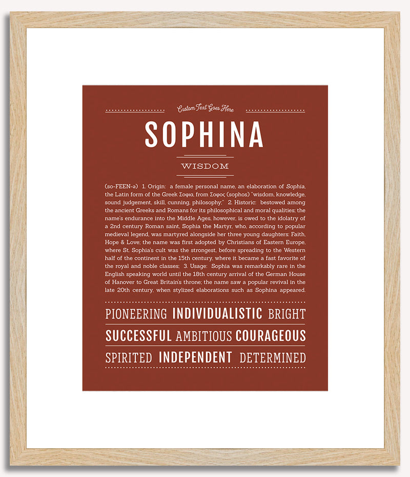 Sophina | Name Art Print