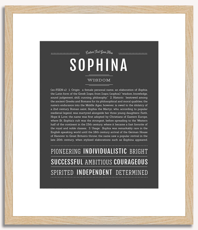 Sophina | Name Art Print