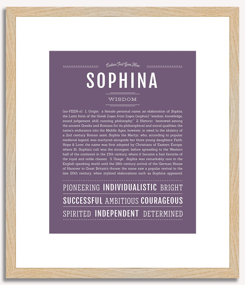 Sophina | Name Art Print