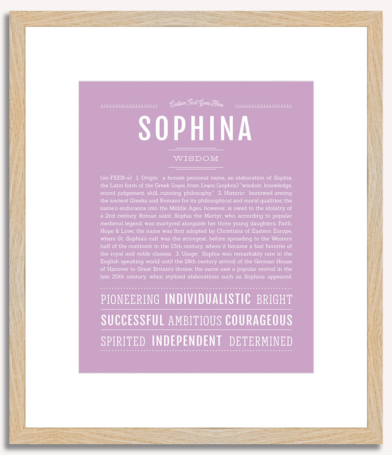 Sophina | Name Art Print