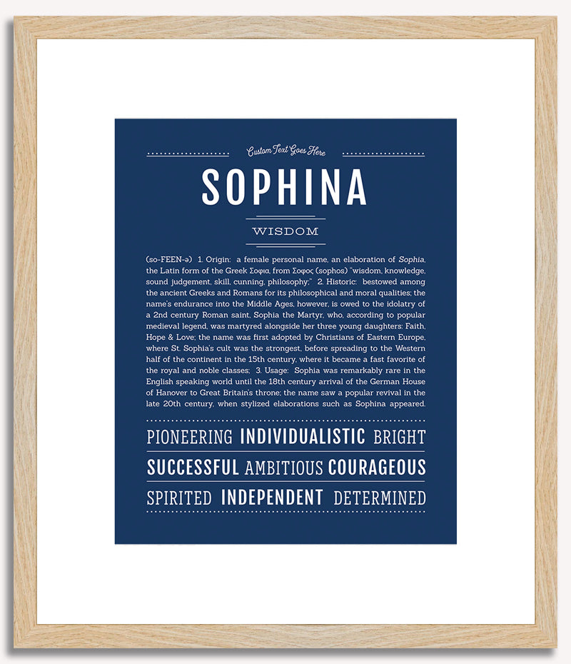 Sophina | Name Art Print