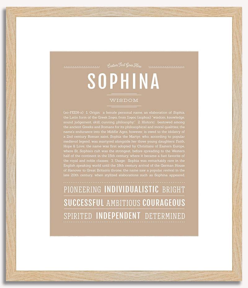 Sophina | Name Art Print