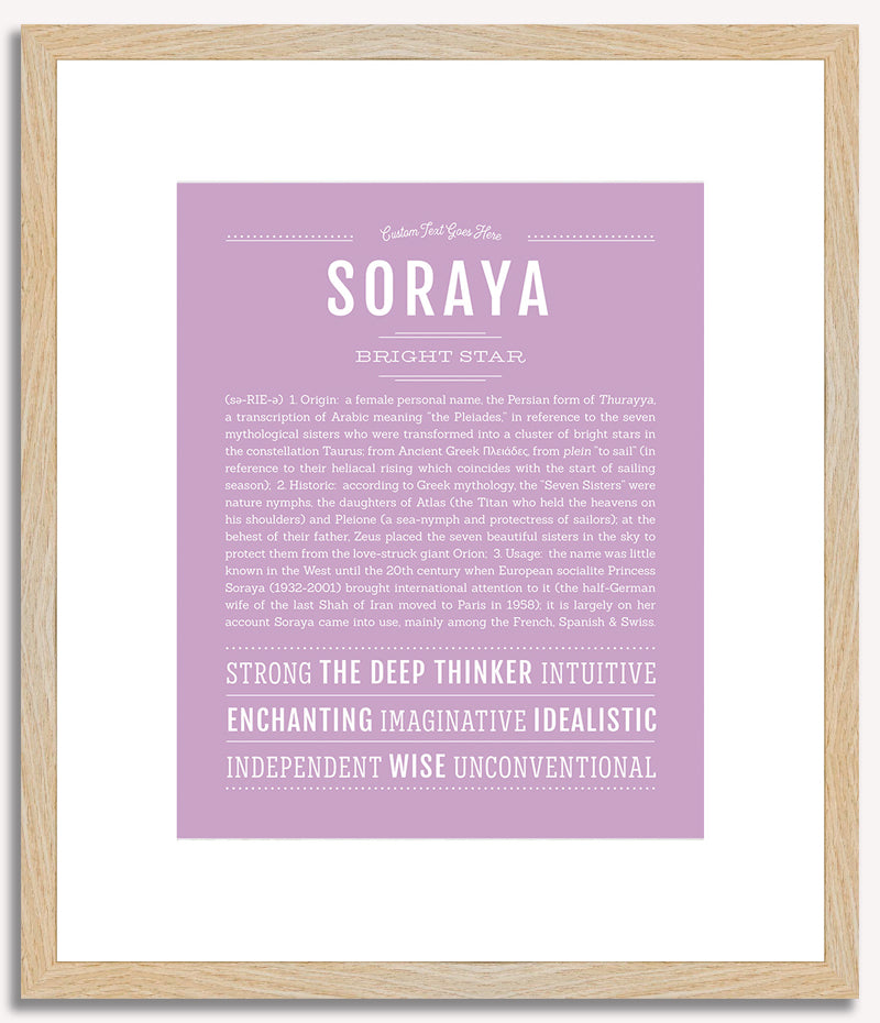 Soraya | Name Art Print