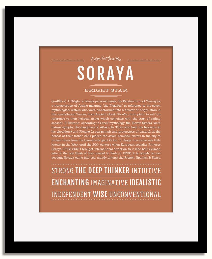 Frame Options | Terra Cotta | Black Frame, Matted