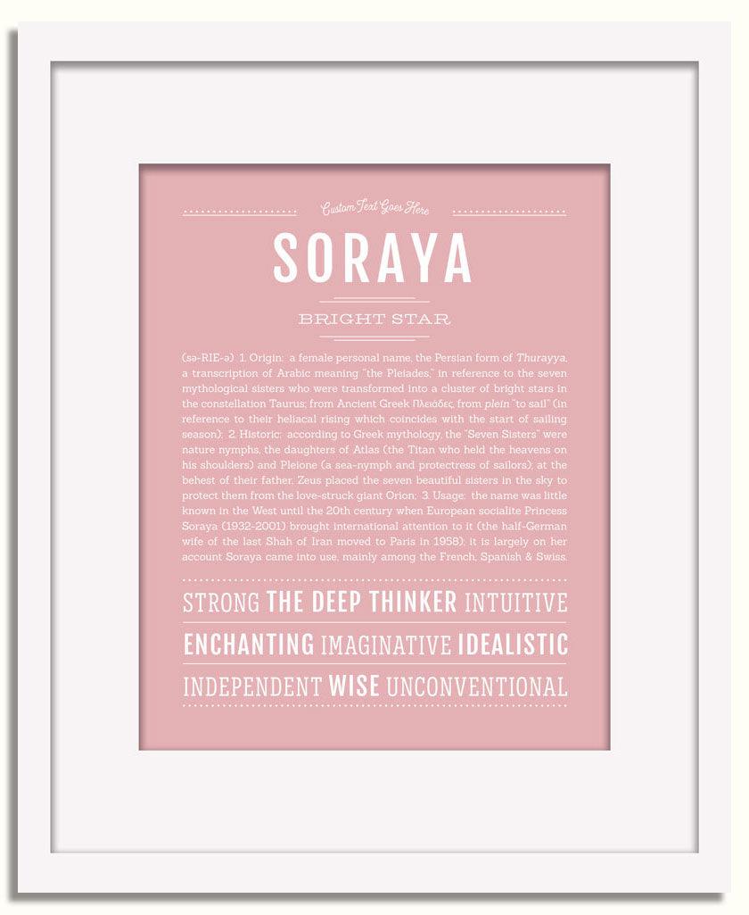 Frame Options | Dusty Rose | White Frame, Matted