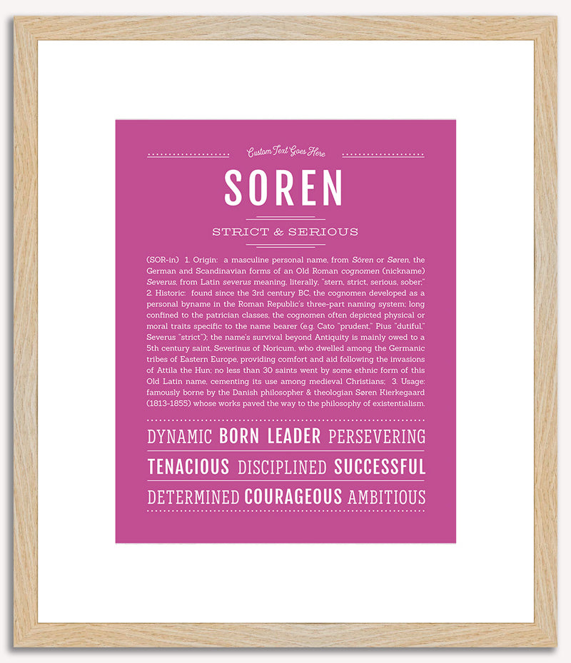 Soren | Name Art Print