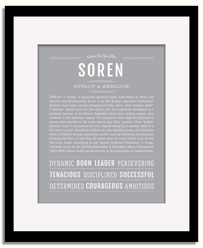 Frame Options | Sage | Black Frame, Matted