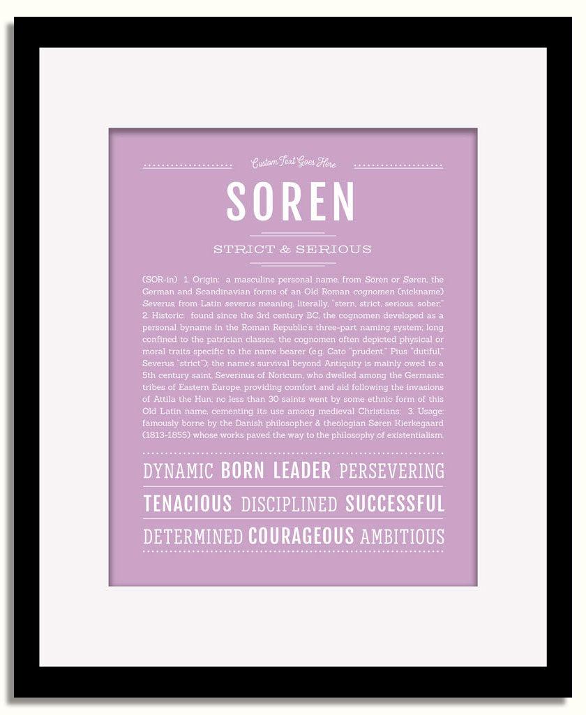 Frame Options | Lilac | Black Frame, Matted