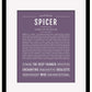 Frame Options | Deep Purple | Black Frame, Matted