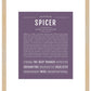 Frame Options | Deep Purple | Maple Frame, Matted