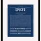 Frame Options | Midnight Blue | Black Frame, Matted