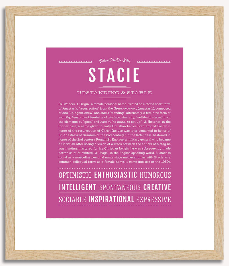 Stacie | Name Art Print