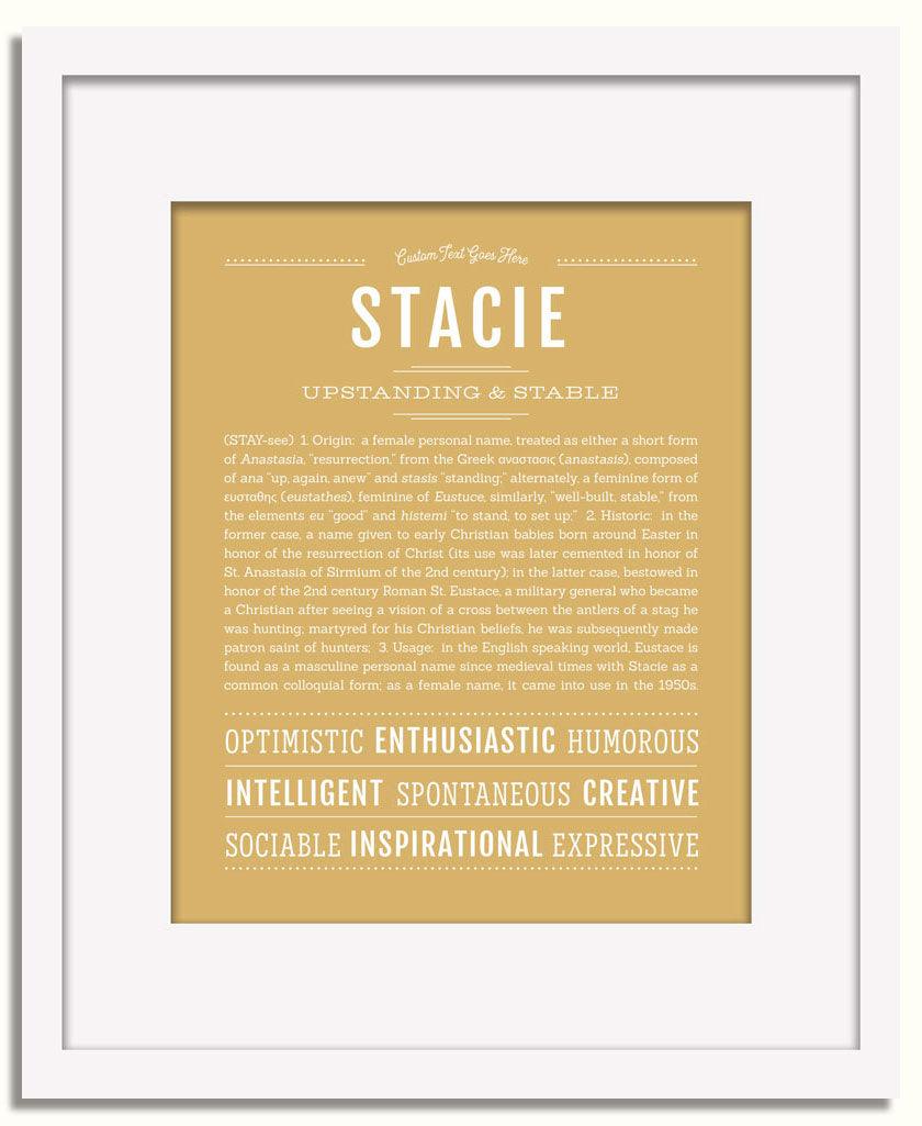 Frame Options | Matte Gold | White Frame, Matted