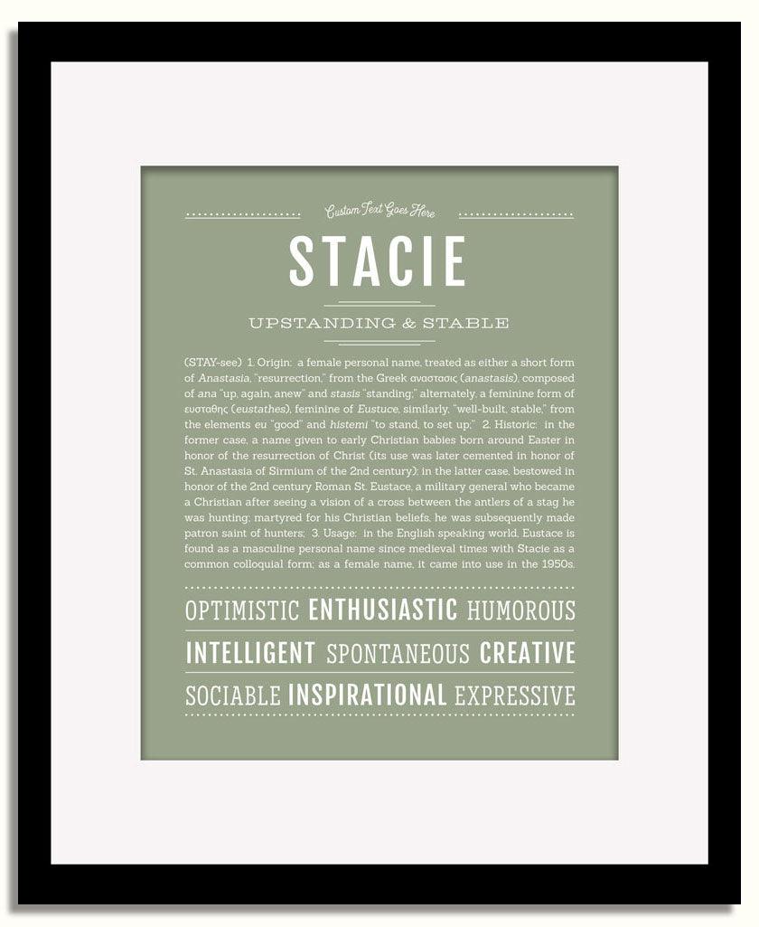 Frame Options | Sage | Black Frame, Matted