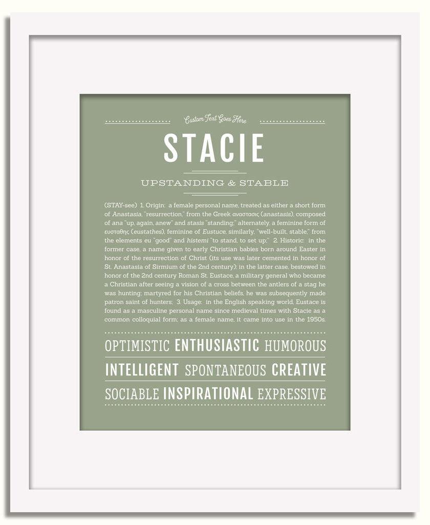 Frame Options | Sage | White Frame, Matted