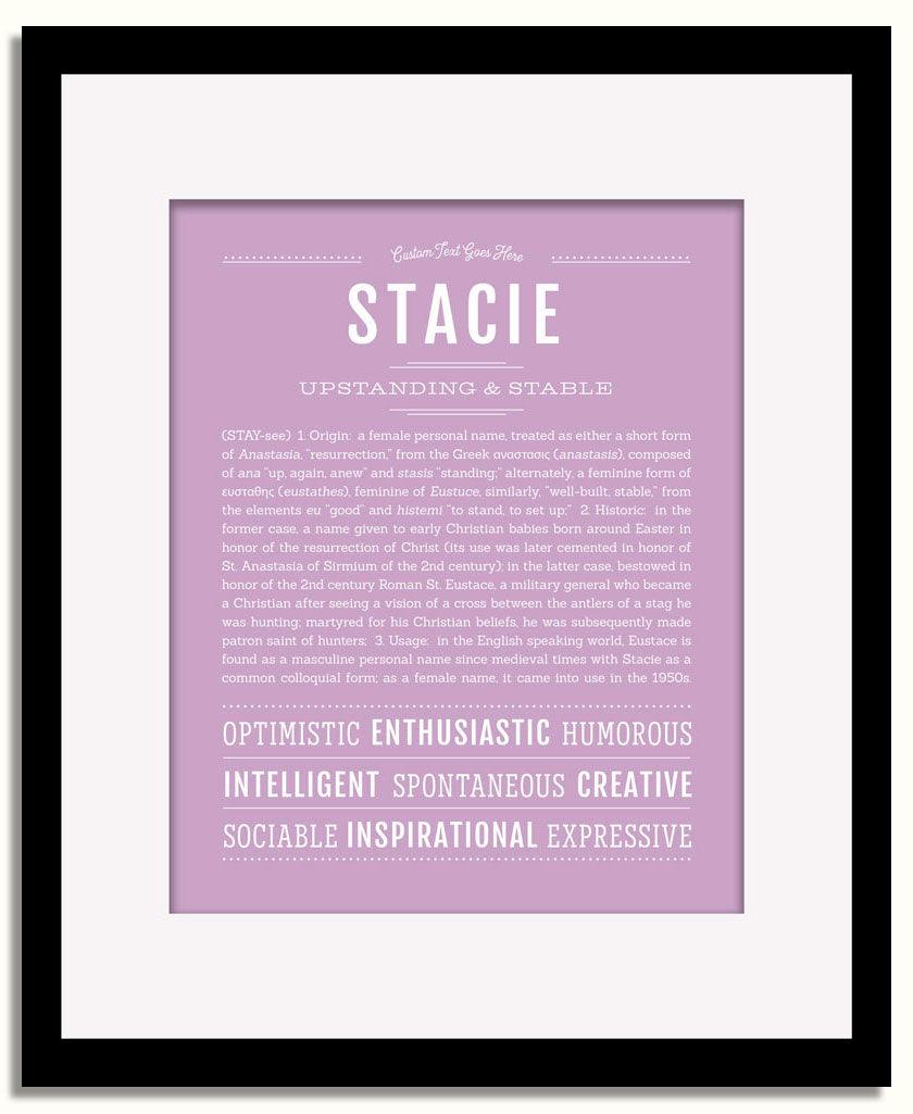 Frame Options | Lilac | Black Frame, Matted