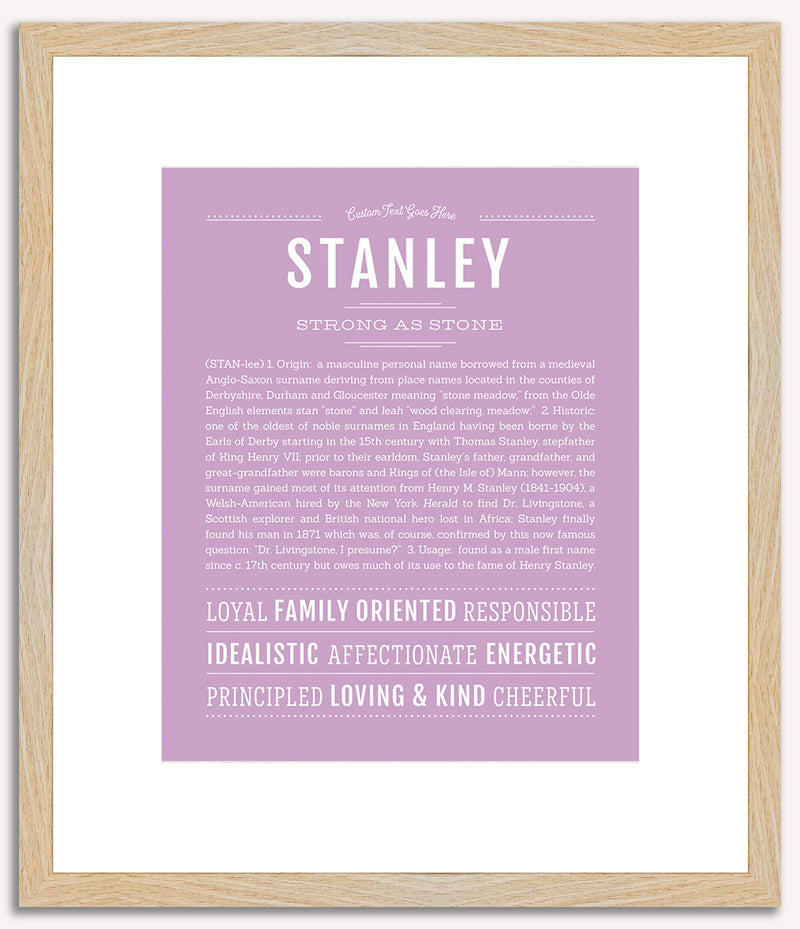 Stanley | Name Art Print