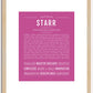 Starr | Name Art Print