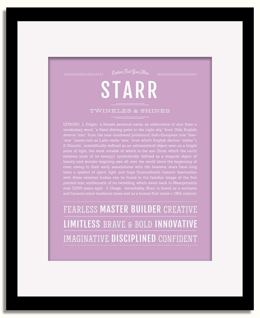 Frame Options | Lilac | Black Frame, Matted