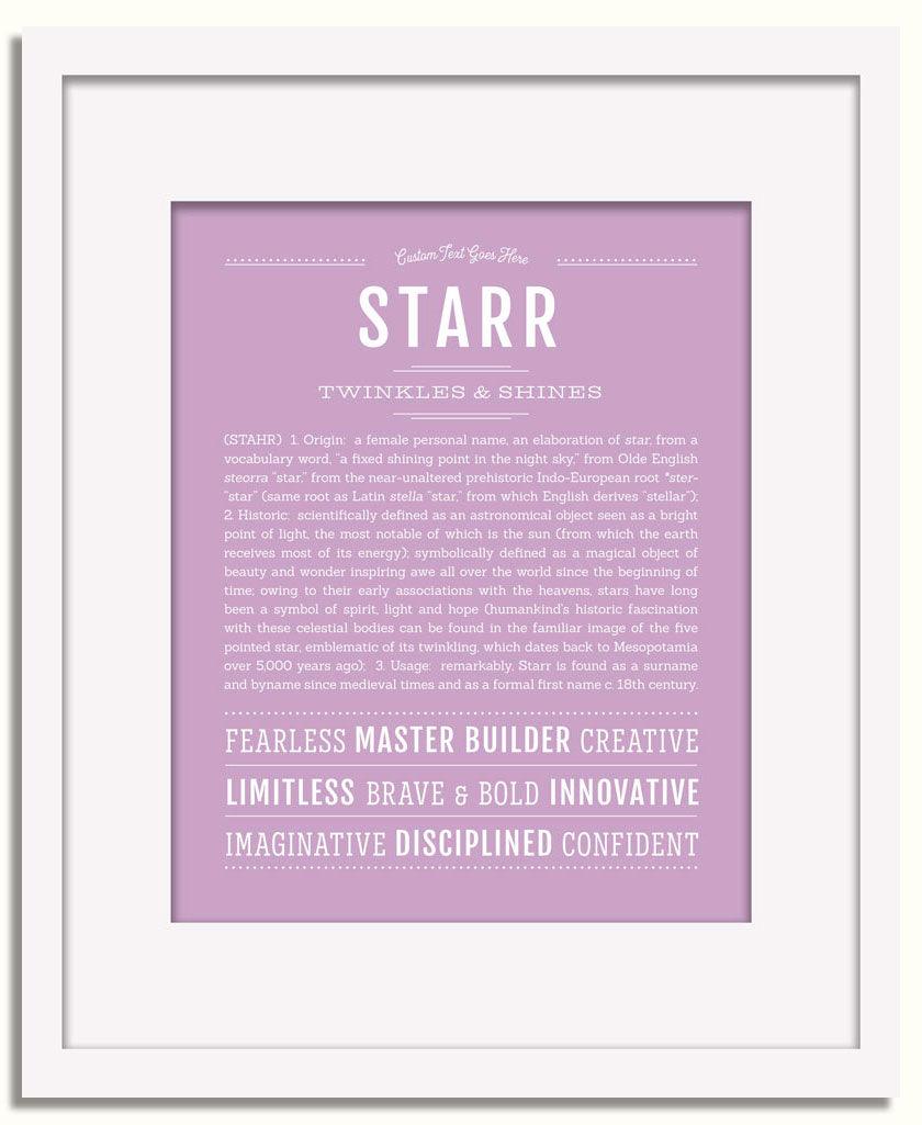 Frame Options | Lilac | White Frame, Matted