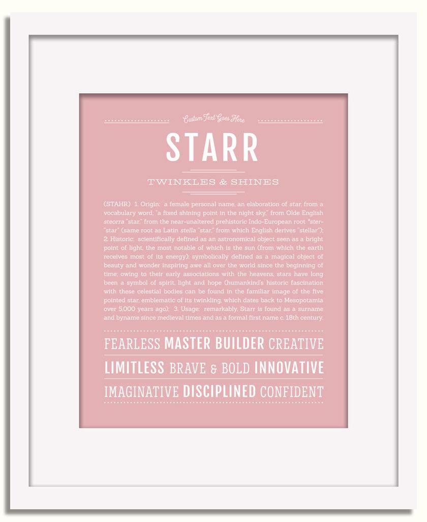 Frame Options | Dusty Rose | White Frame, Matted