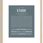 Starr | Name Art Print