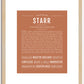 Starr | Name Art Print