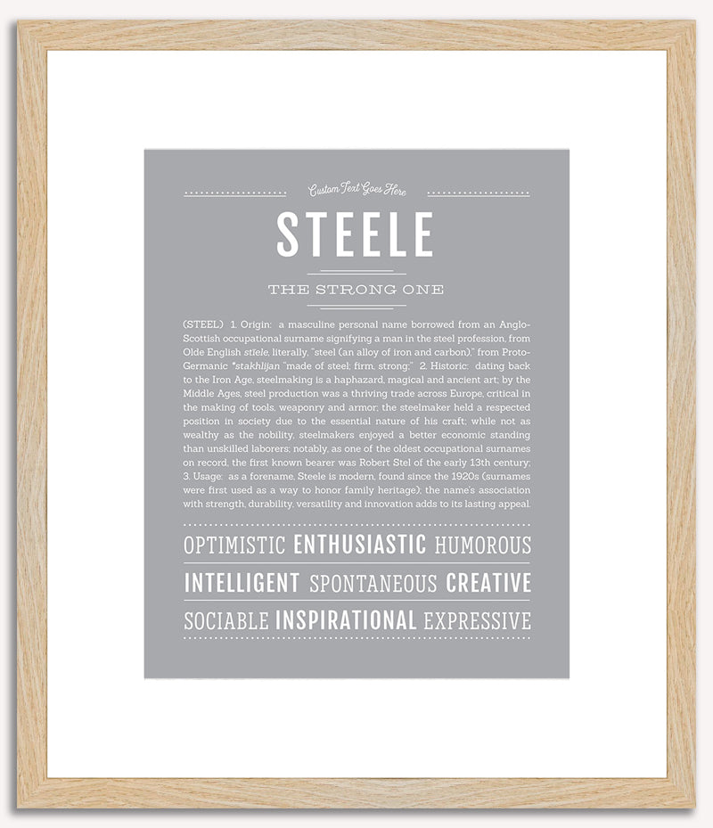 Steele | Name Art Print