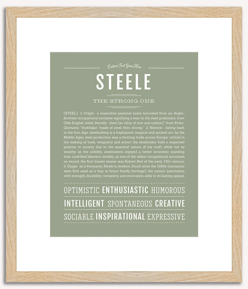 Steele | Name Art Print