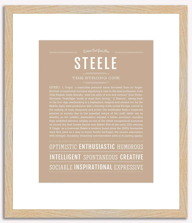 Steele | Name Art Print