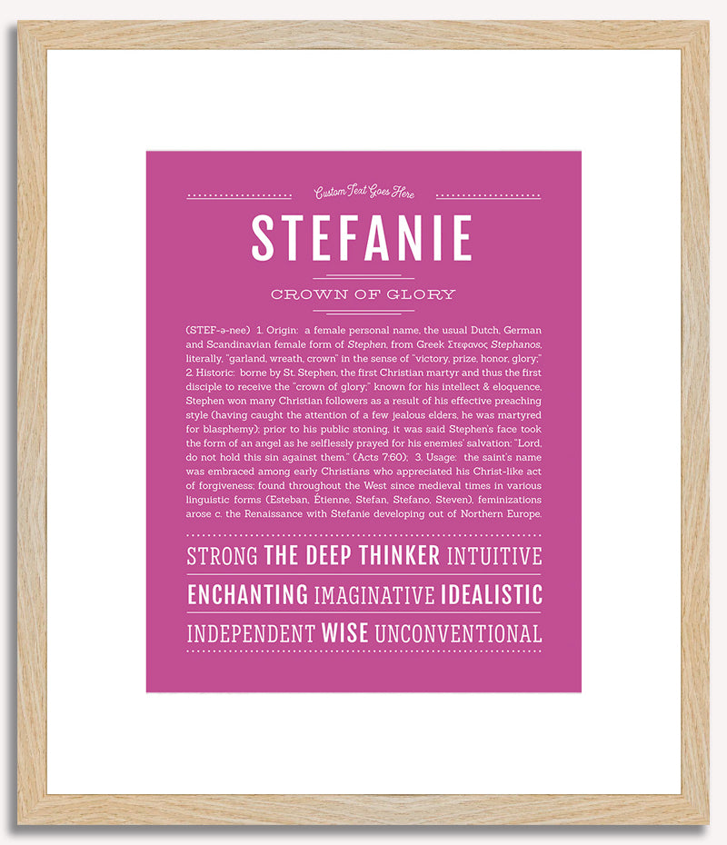 Stefanie | Name Art Print