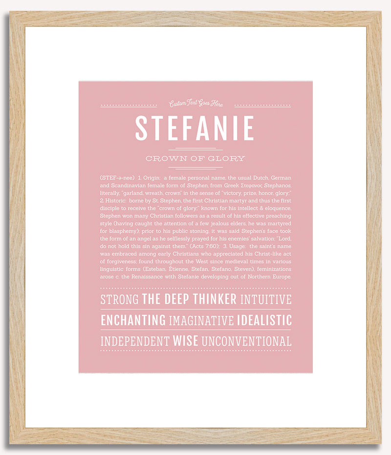 Stefanie | Name Art Print