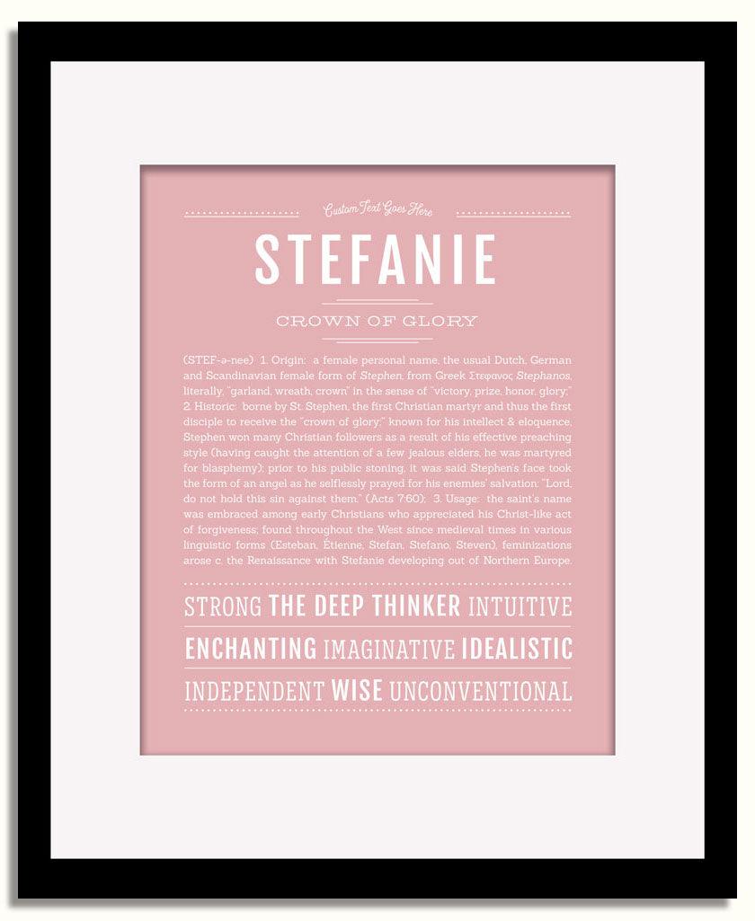 Frame Options | Dusty Rose | Black Frame, Matted