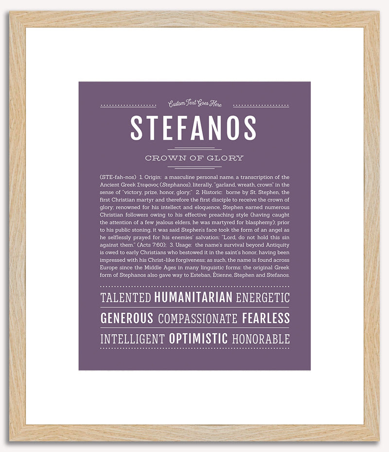 Stefanos | Name Art Print