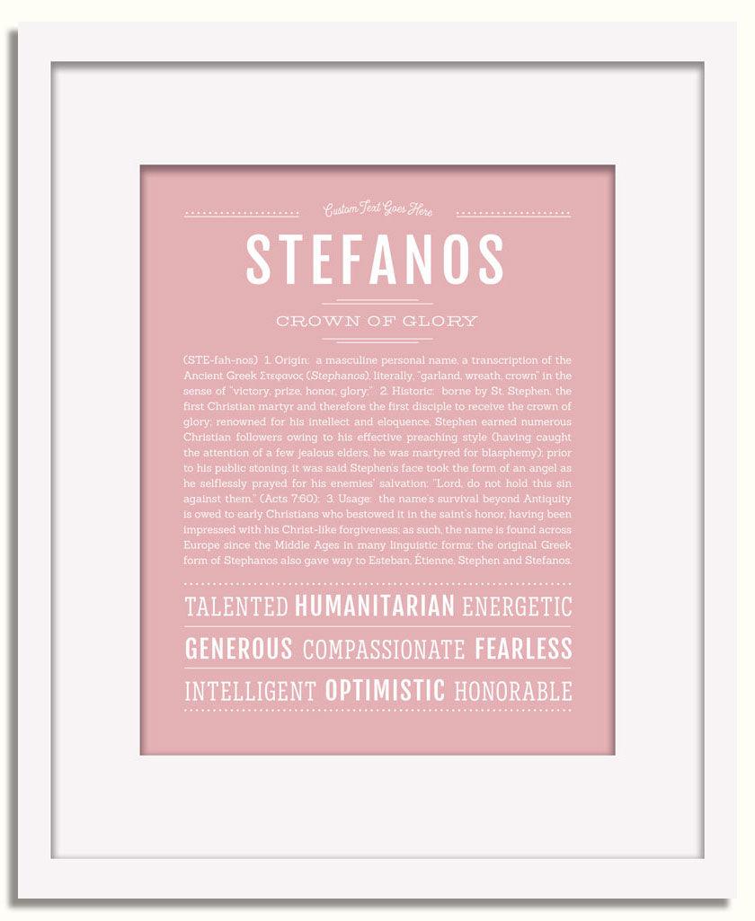 Frame Options | Dusty Rose | White Frame, Matted