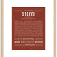 Steffi | Name Art Print