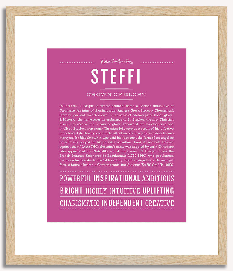 Steffi | Name Art Print